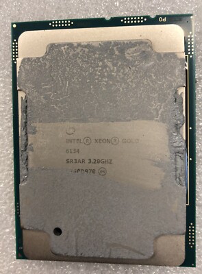 Intel Xeon Processor Gold 6134 SR3AR 8-Core 3.20GHz CPU Processor *FRESH PULL*
