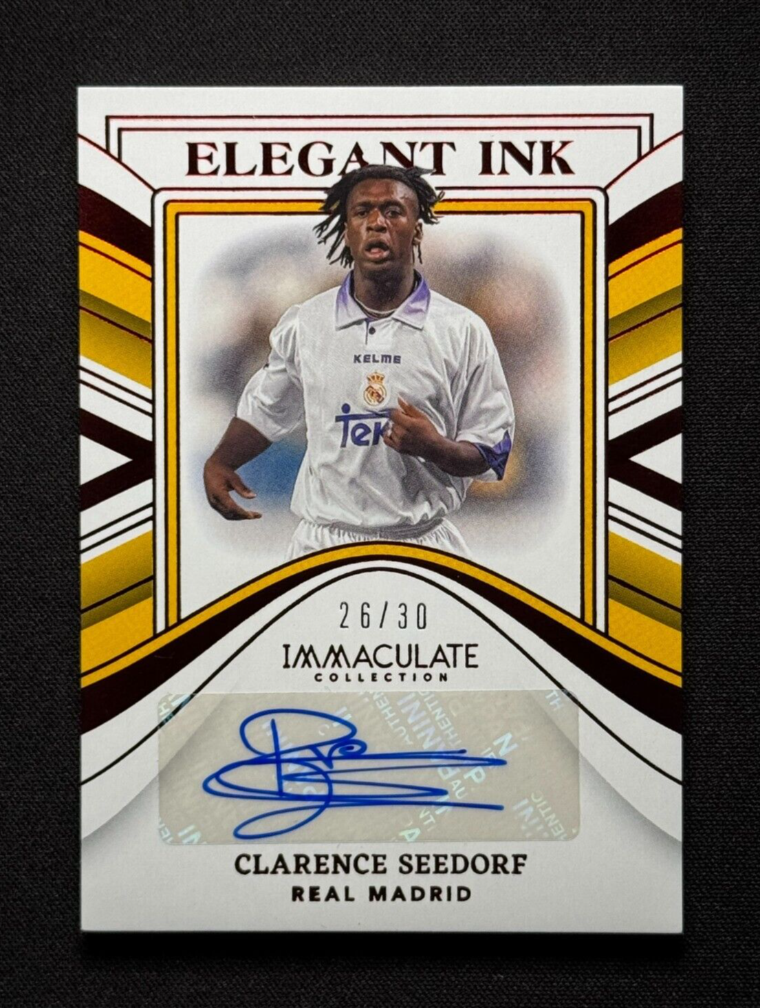 トレント アレクサンダー アーノルド Panini Immaculate Clarence Seedorf 💥⚽ ELEGANT INK RUBY AUTO /30! 2023-24