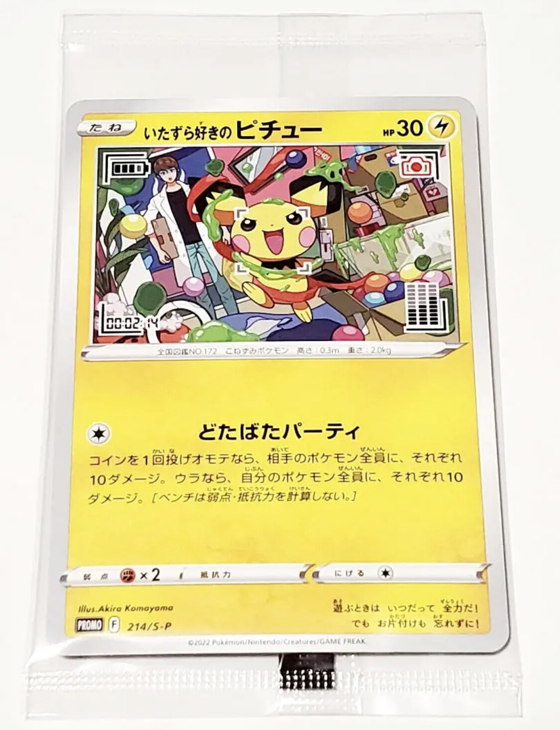 Pokemon Card Japanese Mischievous Pichu 214/S-P Graniph