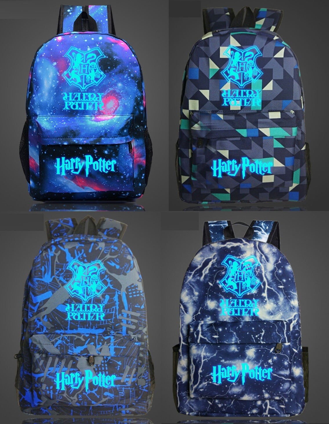 Harry Potter Hogwarts 002 Glow in Dark Backpack School Bag Kids AU Shop