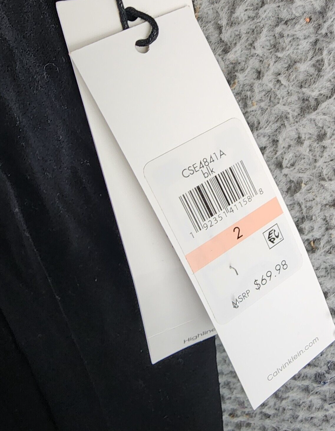 Calvin Klein Highline Ankle Length Pant Women's 2 Black Back Pockets Zip Closure - Picture 7 of 15