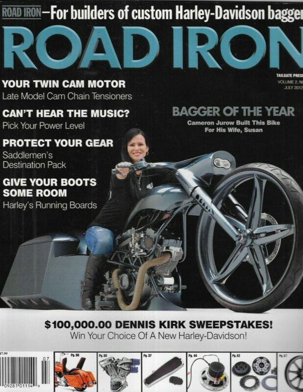 Road Iron Motorcycle Magazine Harley Davidson Bagger of the Year Running Boards.