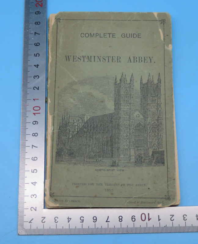 Complete Guide To Westminster Abbey Paperback 1890 Jas Trustcott