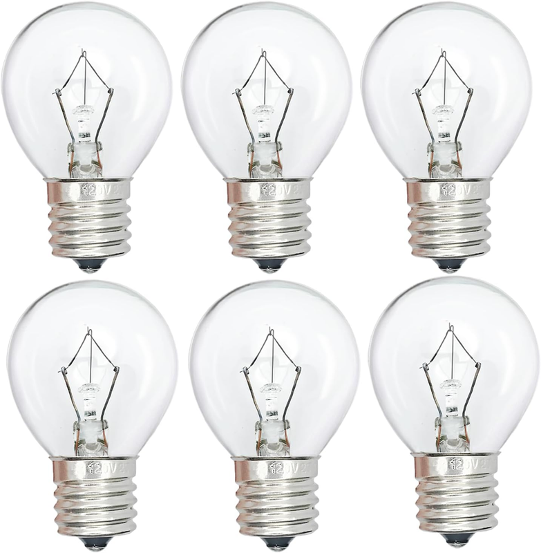 6 Pack 25 Watt Lava Lamp Bulb E17 Base The Lava Original Bulb