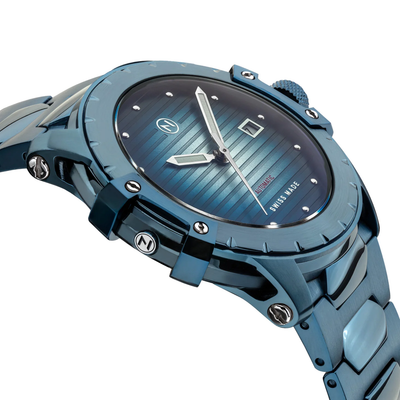 NOVE NOVE MODENA AUTOMATIC BLUE WATCH - BRAND
