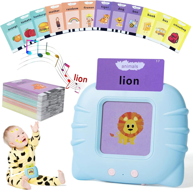 Pocket Speech for Toddlers, Talking Flash Cards for Toddlers 1 224 Words Blue