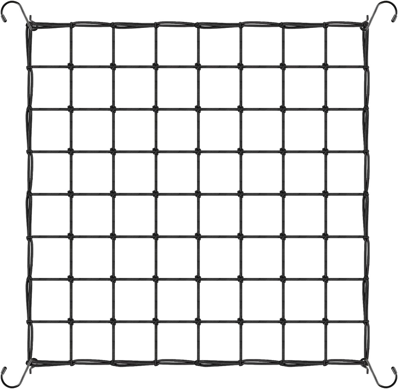 Trellis Netting, Scrog Net with 4 Hooks, 4X4 Trellis Net for Grow Tent, Heavy-Du