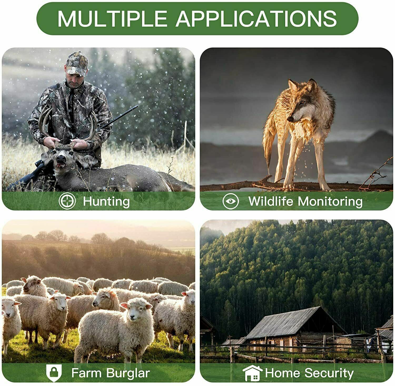 1/2/4Pack Mini Hunting Game Trail Camera 20MP Wildlife Scouting Cam Night Vision