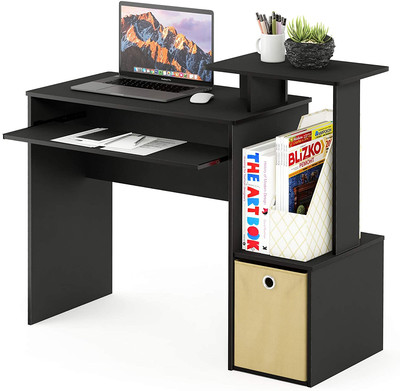 Multipurpose Home Office Computer Laptop Writing Desk, Black/Brown, High Quality
