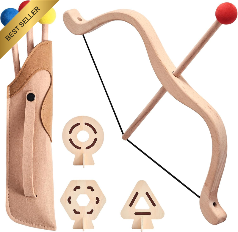 Kids Bow and Arrow Wooden Archery Toy Set for Kids Ages 3+ Bow and Arrow Set Inc