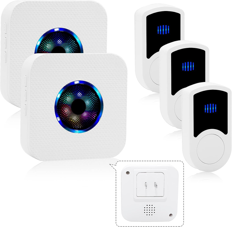 Wireless Doorbell,  Waterproof Classroom Doorbell Chime for 