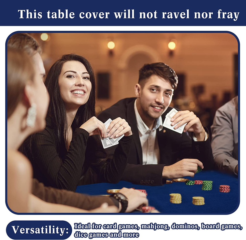Game Table Cover Square Felt Game Tablecover Folding Tablecloth for Card Table