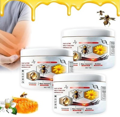 Bienengift Gelenkcreme, 3 Stück Bienengiftsalbe, Bee Venom Joint Relief Gel, ...