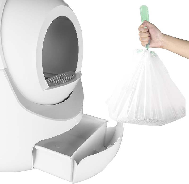 60 Count Extra Large Cat Litter Box Liners, Cat Litter Waste Receptacles Bags fo
