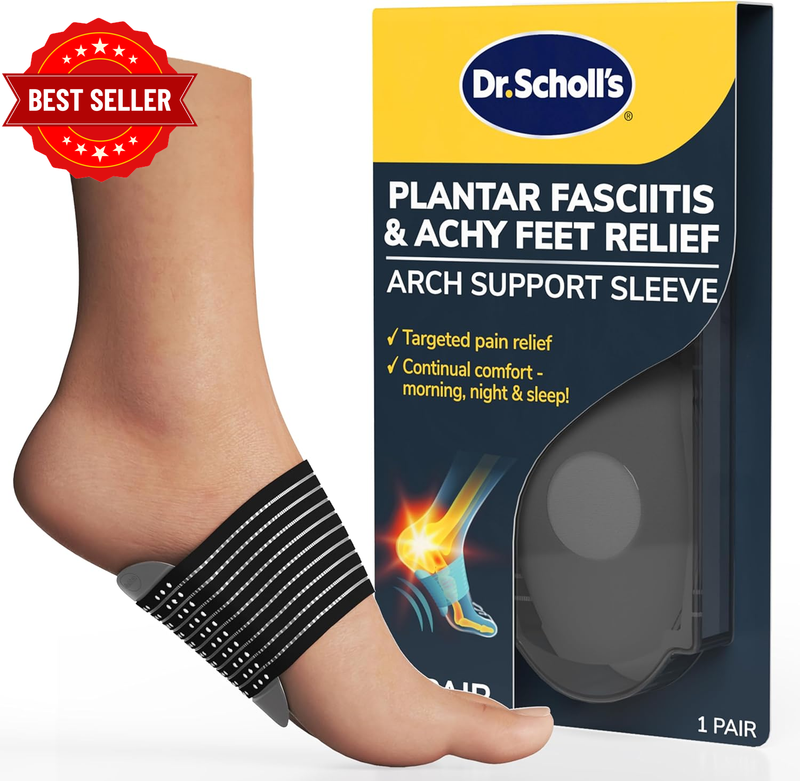 ® Plantar Fasciitis & Achy Feet Relief Arch Support Sleeve, Cushioned Arch Suppo