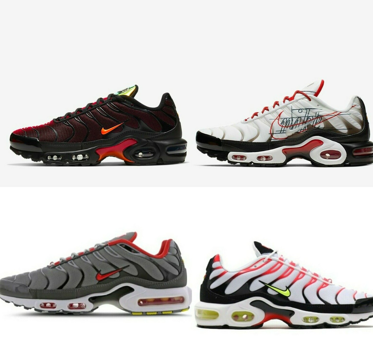 nike air max plus tn ultra black and white