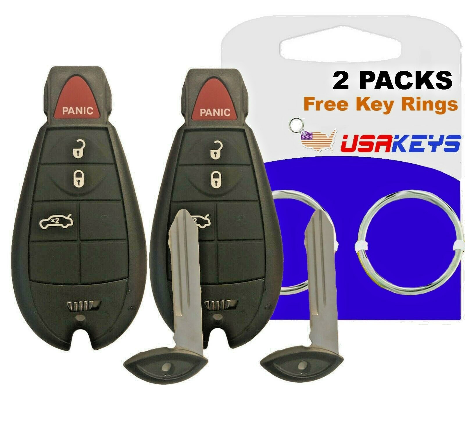 2x 2013 2014 2015 2016 Dodge Dart Keyless Remote Key Fob M3n32297100