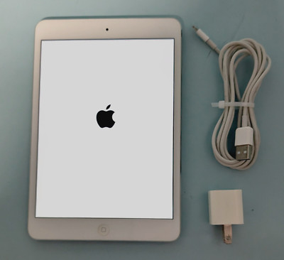Apple iPad Mini 2 2nd Gen. A1489 16GB Silver Wi-Fi Only iOS Tablet Gr A w/Chargr