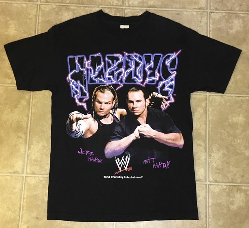 Vintage 2002 Hardy Boys Shirt Sz M WWE Matt Jeff Hardy