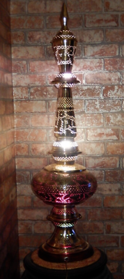 Pierced brass lamp deals