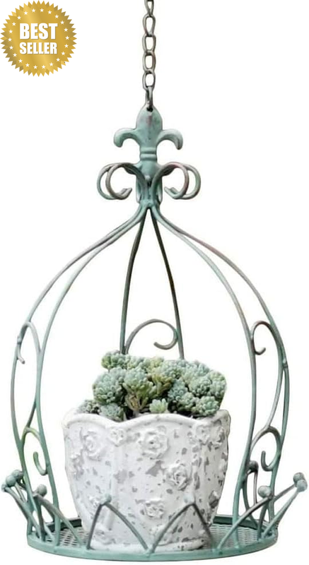 Planter Basket, Vintage Plant Holder, Decorative Hanging Basket