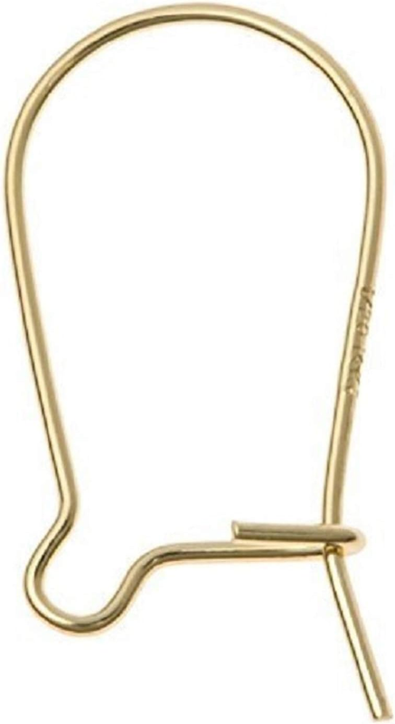 10 Pcs Gold Filled Kidney Ear Wire Earring Connector Hook Findings