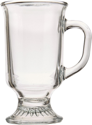 Anchor Hocking Irish Coffee Mug, 1 Count (Pack of 1), Clear