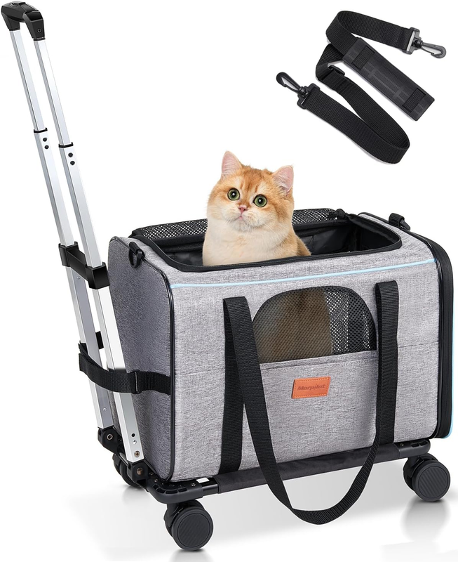 With Wheels Airline Approved, Pet Dog Carrier With Wheels For Small