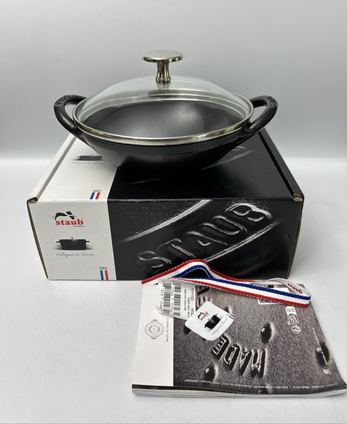 調理器具 STAUB BEBE WOK 16cm Staub Baby Wok 16cm Campagne Limited Small Iron Pot Glass