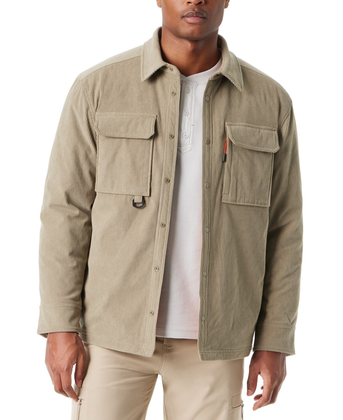 BASS OUTDOOR Relaxed Fit Corduroy Shirt Jacket Men S Overland Trek Point Collar - Picture 1 of 19