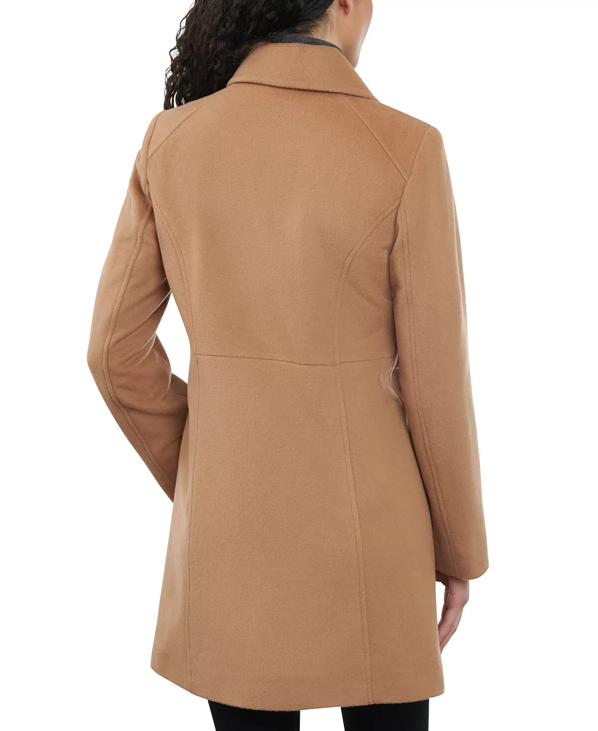 Pre-owned Michael Kors Michael  Camel Club-collar Zip Coat B7210 Womens Size 2x In Beige