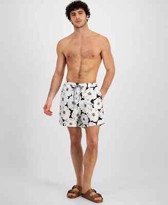 I.N.C. Men's NEW Aisha Garden Volley 5'' Swim Shorts Trunks L Large