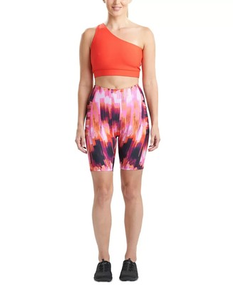 Josie Natori Women's Solstice High Rise Bike Shorts, Arora Pink, Size M