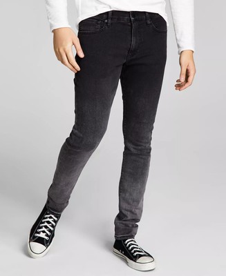 And Now This Jeans Mens Size 30x30 Black Ombre Fade Dennett Skinny Fit Stretch