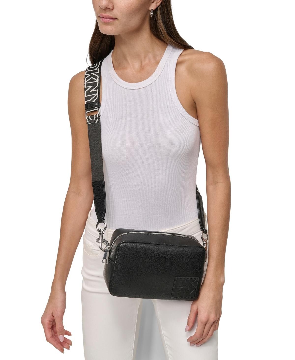 DKNY Kenza Camera Bag Women's Black Top Zip Closure | eBay