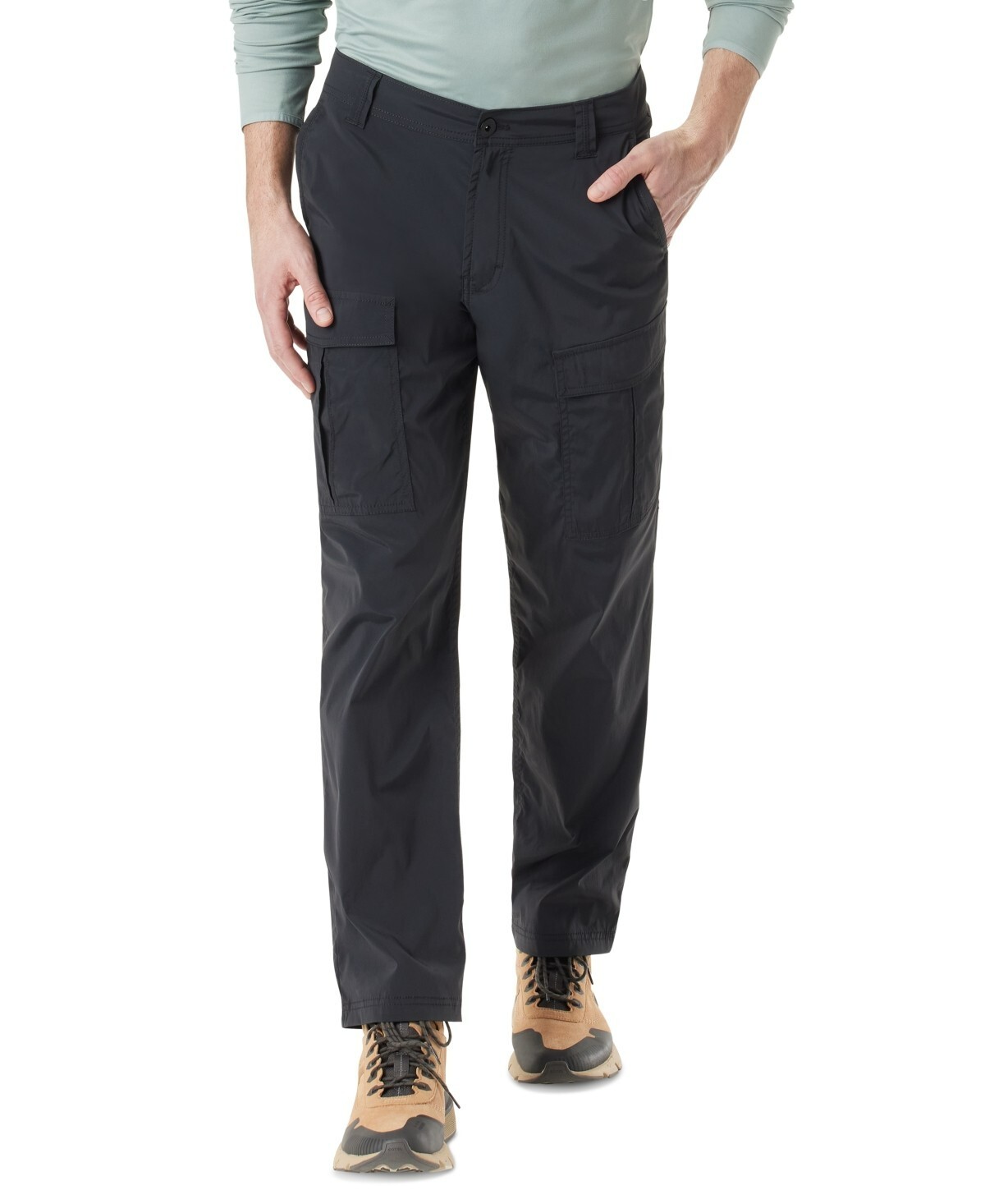 BASS OUTDOOR Regular-Fit Stretch Performance Cargo Pants Men's 42 Caviar Solid - Picture 1 of 18