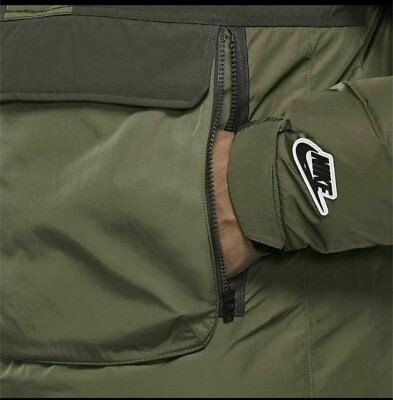 Pre-owned Nike Men's  Sportswear Men's Insulated Hooded Anorak In Green