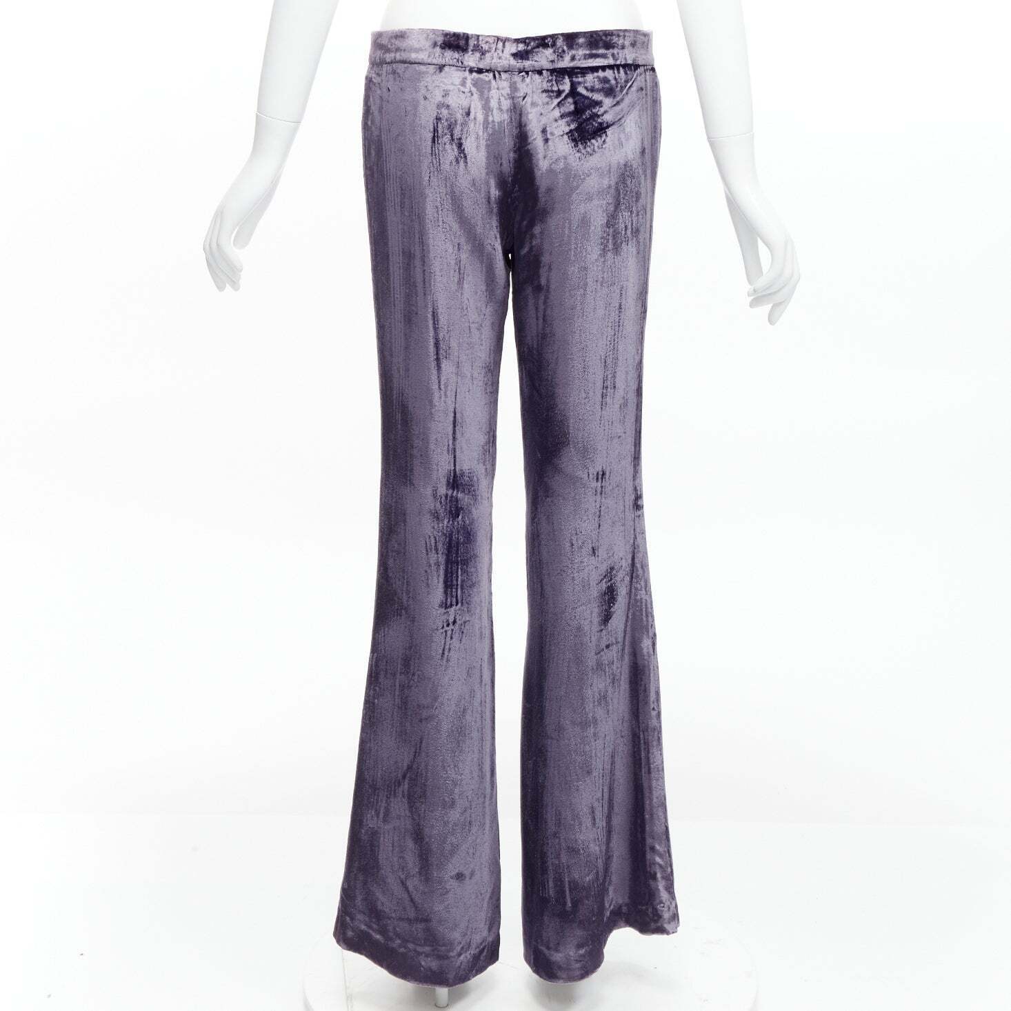 GUCCI Tom Ford Vintage purple velvet low waist flared pants GUCCI Tom Ford Vintage purple velvet low waist flared pants
