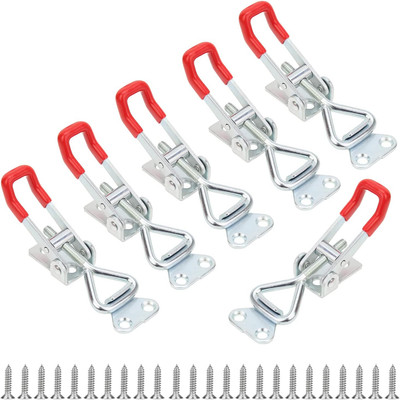 6 Pack Toggle Latch Clamp, Pull Latch, Adjustable Toggle Clamp Latch, Heavy Duty