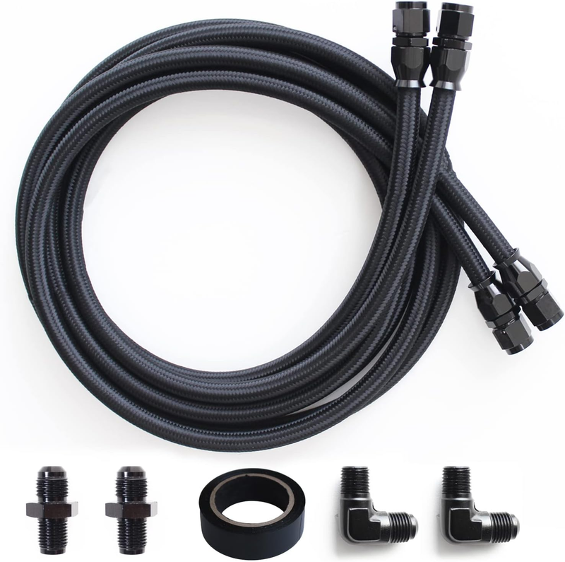 6AN Transmission Cooler Line Hose 7FT Fits 4L60 700R4 TH350 TH400