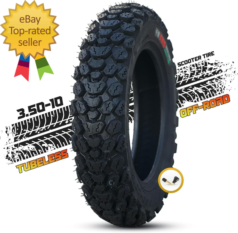 3.50-10 Tire 3.50 10 Inch Tubeless Tire 3.50-10 Offroad Snow Knobby Tire