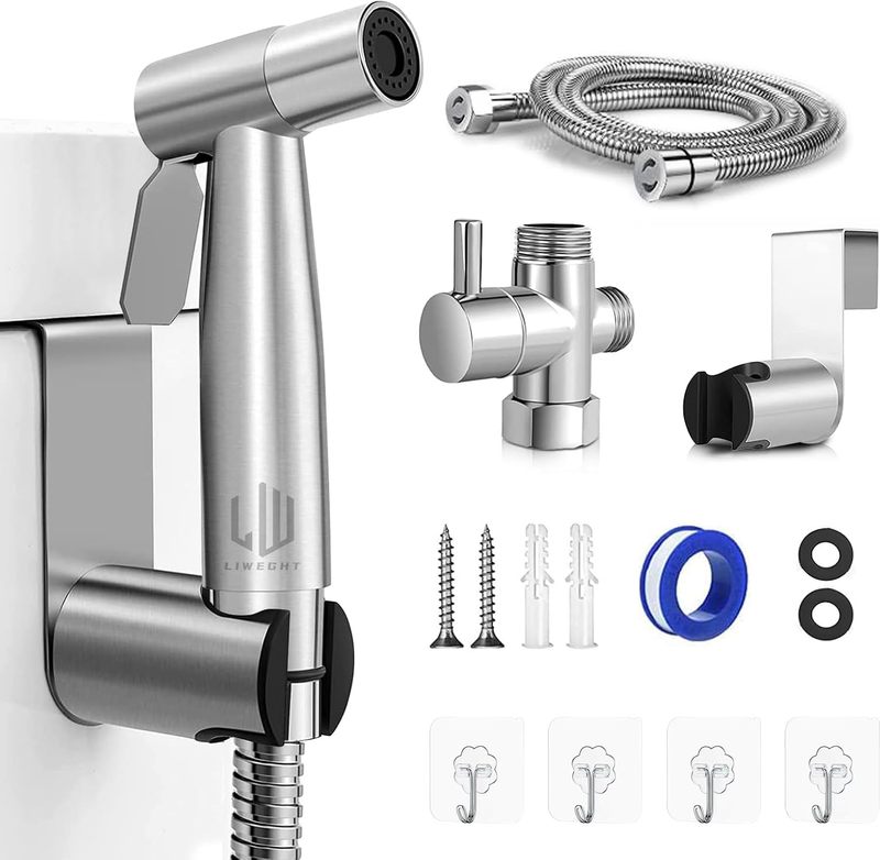 Handheld Bidet Sprayer for Toilet - Adjustable Water Pressure Jet Spray with Bid