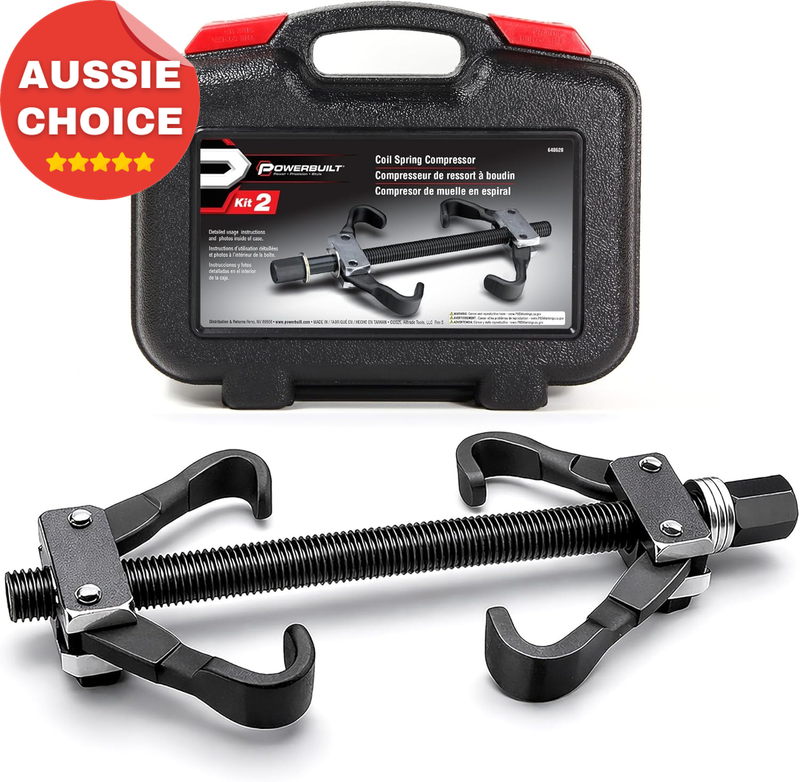 Coil Spring Compressor Tool Kit Set 2 Heavy Duty Auto Repair Mechanic Equipment