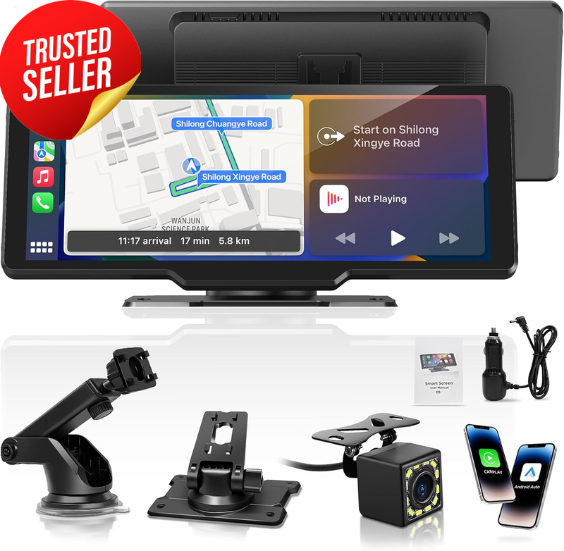Portable CarPlay Screen 10.26" Wireless Touchscreen