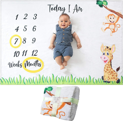 | For Boy Or Girl Unisex | Month Blanket Baby |