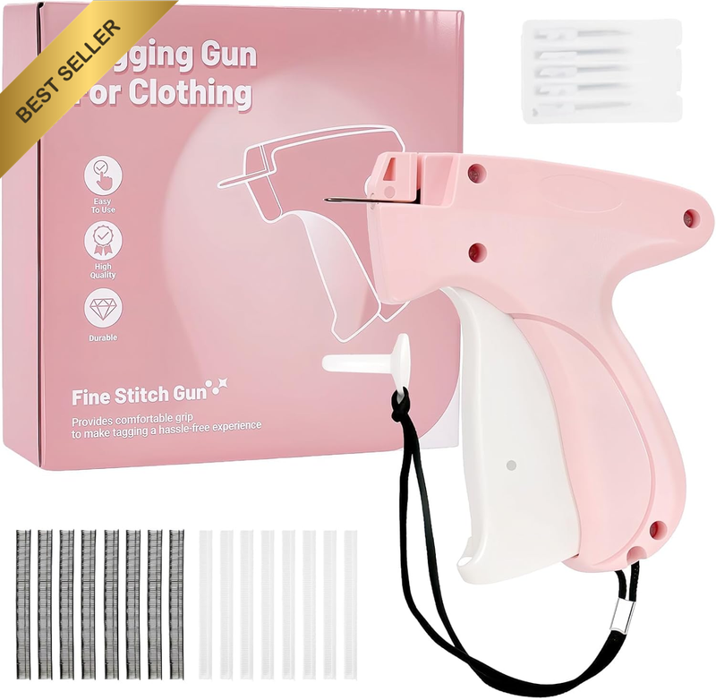 Stitch Gun for Clothes, Quick Clothing Fixer Micro Tagging Label Gun Mini Sticky