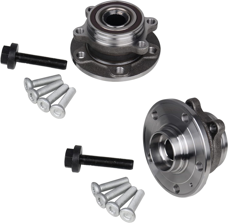2PCS Front Rear Wheel Bearing and Hub Assembly for Audi A3 Q3 TT Quattro VW Jeta
