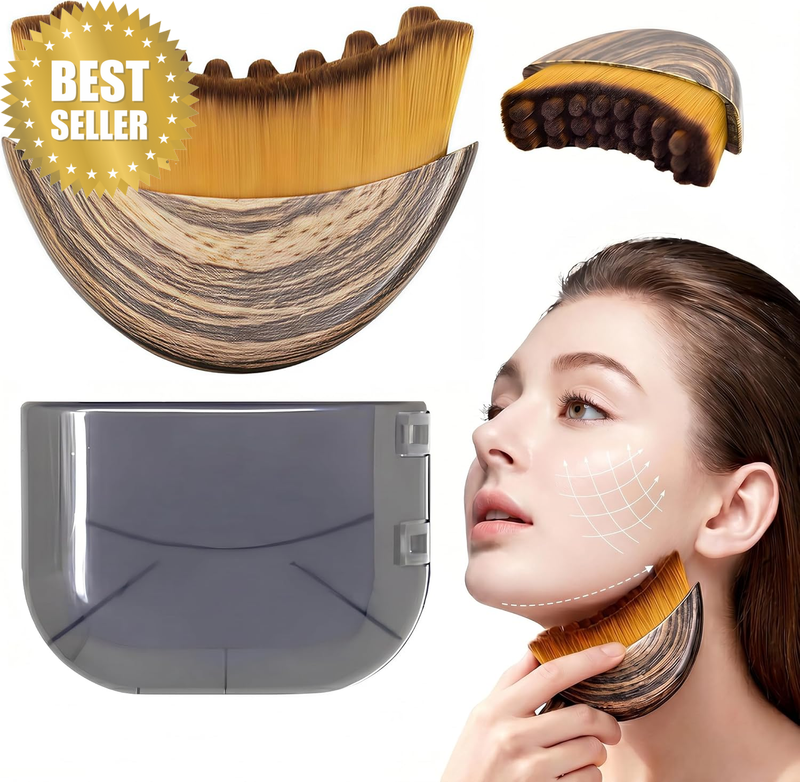 Lymphatic Contour Face Brush，Lymphatic Drainage Massager Brush for Face,Body Bru