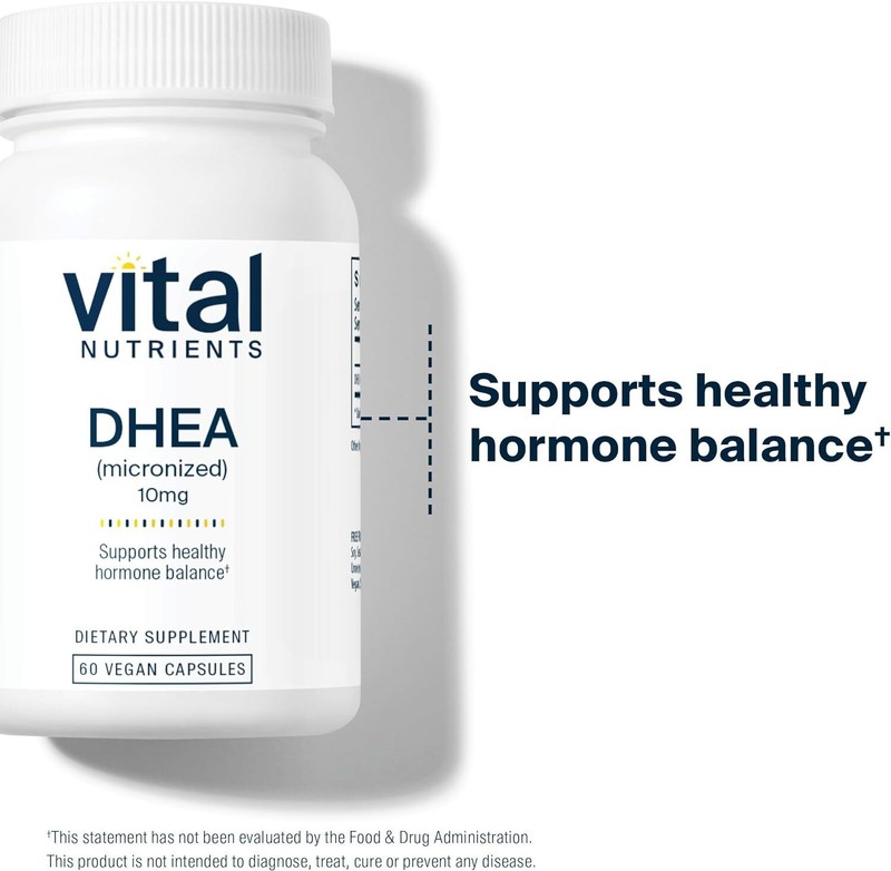 DHEA 10 Mg (Micronized) | Supports Metabolism, Bone Health, Hormone Levels and E