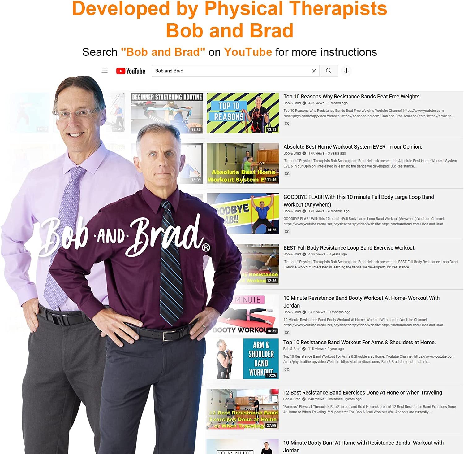 Heavy Duty Resistance Bands Slip Resistant Grip Set 125LB for Gym Fitness Straps